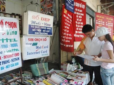 Đại lý sim “nhờn” quy định quản lý thuê bao trả trước - 1