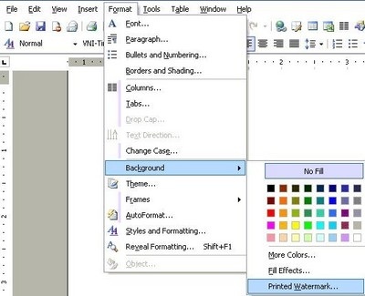 Đóng dấu bản quyền file văn bản trên Word 2003 và 2007 - 8 Đóng dấu bản quyền file văn bản trên Word 2003 và 2007 - 8