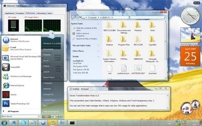 “Lột xác” để Windows XP/Vista trở thành Windows 7 - 11 “Lột xác” để Windows XP/Vista trở thành Windows 7 - 11