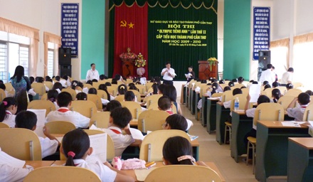 Cần Thơ: Khởi động hội thi Olympic tiếng Anh bậc tiểu học - 1 Cần Thơ: Khởi động hội thi Olympic tiếng Anh bậc tiểu học - 1