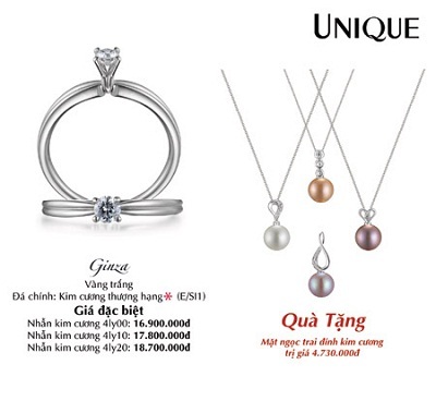 UNIQUE giới thiệu BST Nhẫn kim cương mới nhất 2010 "Sự phản chiếu" - 1