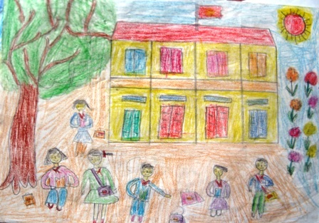 Cô bạn tật nguyền ham mê học chữ, vẽ tranh - 3