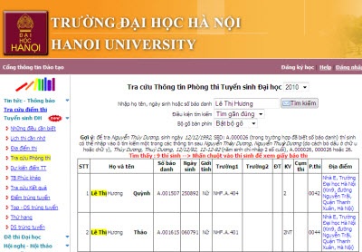 Đi tìm thông tin giấy báo thi: Ám ảnh và khổ sở! - 2 Đi tìm thông tin giấy báo thi: Ám ảnh và khổ sở! - 2