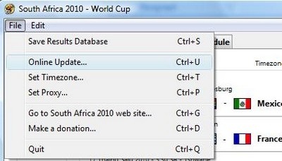 Theo dõi lịch thi đấu và tự động cập nhật kết quả World Cup 2010  - 5