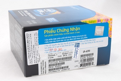 Ít người dùng biết đến phiếu bảo hành cho CPU - 1 Ít người dùng biết đến phiếu bảo hành cho CPU - 1