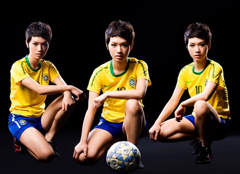 Trà My Idol hết lòng ủng hộ Brazil - 2 Trà My Idol hết lòng ủng hộ Brazil - 2