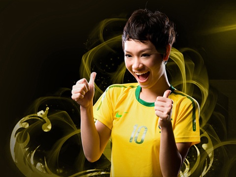 Trà My Idol hết lòng ủng hộ Brazil - 6 Trà My Idol hết lòng ủng hộ Brazil - 6