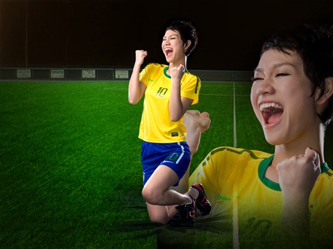 Trà My Idol hết lòng ủng hộ Brazil - 1 Trà My Idol hết lòng ủng hộ Brazil - 1