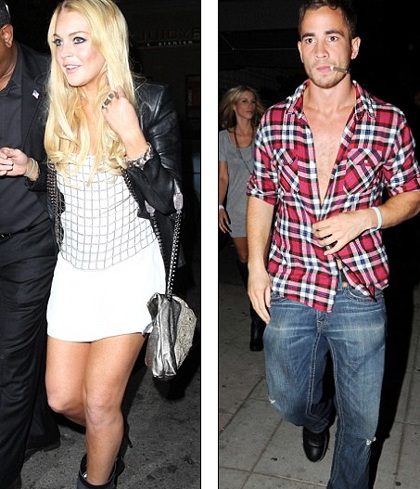 Lindsay Lohan “quấn” lấy “bồ cũ” của Kelly Brook - 1 Lindsay Lohan “quấn” lấy “bồ cũ” của Kelly Brook - 1