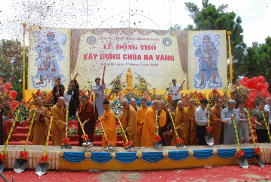 Khởi công trùng tu xây dựng chùa Ba Vàng - 1 Khởi công trùng tu xây dựng chùa Ba Vàng - 1