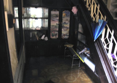 Hai đứa trẻ thoát chết trong ngôi nhà ngập nước - 1