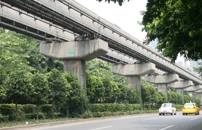 Đi tàu điện 1 ray ở Trùng Khánh - 9