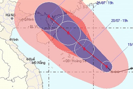 Bão Chanthu đang hướng vào Trung Quốc - 1