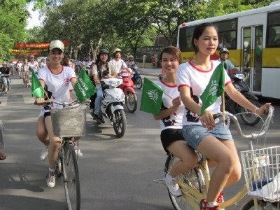 100 thí sinh Imiss Thăng Long đạp xe vì môi trường - 4