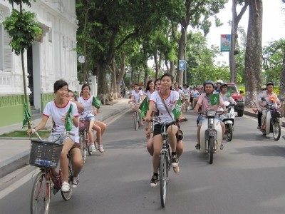 100 thí sinh Imiss Thăng Long đạp xe vì môi trường - 6