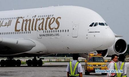 “Khách sạn bay” Airbus A380 lần đầu đến Bắc Kinh - 1 “Khách sạn bay” Airbus A380 lần đầu đến Bắc Kinh - 1