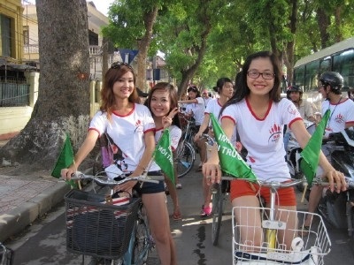 100 thí sinh Imiss Thăng Long đạp xe vì môi trường - 5