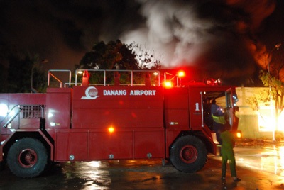 Cháy lớn dữ dội  tại Khu công nghiệp An Đồn - 2