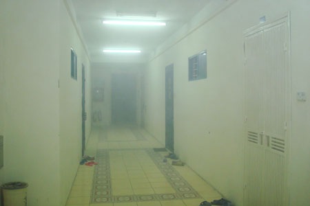 Khói mù mịt khu chung cư Trung Hoà - Nhân Chính lúc nửa đêm - 1 Khói mù mịt khu chung cư Trung Hoà - Nhân Chính lúc nửa đêm - 1