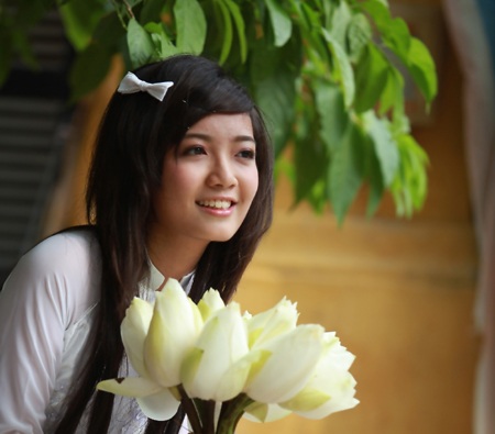 Nữ sinh Sư phạm Toán đẹp dịu dàng  - 8