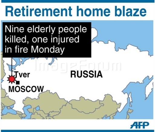 Nga: Châm lửa tự thiêu gây cháy nhà dưỡng lão, 9 người chết - 1 Nga: Châm lửa tự thiêu gây cháy nhà dưỡng lão, 9 người chết - 1
