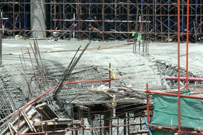 Sập công trình trong Khu đô thị Phú Mỹ Hưng - 1 Sập công trình trong Khu đô thị Phú Mỹ Hưng - 1