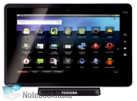 Toshiba chuẩn bị trình làng máy tính bảng mới - 2 Toshiba chuẩn bị trình làng máy tính bảng mới - 2
