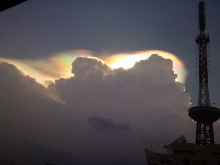 Mây tán sắc trên bầu trời Hà Nội - 8