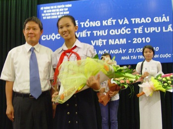 Lần đầu tiên học sinh Việt Nam đoạt giải nhất viết thư quốc tế - 2 Lần đầu tiên học sinh Việt Nam đoạt giải nhất viết thư quốc tế - 2