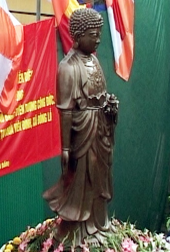 Tượng Phật bằng đồng lớn nhất về ngôi chùa có 7 “quốc tịch” xá lợi - 1