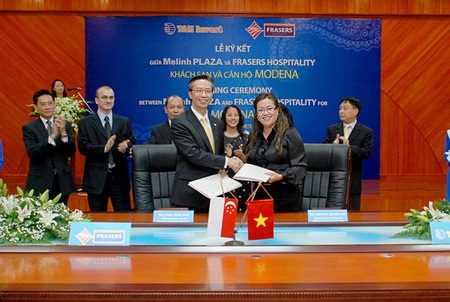 Mô hình khu khách sạn và căn hộ Modena xuất hiện tại Hà Nội - 1 Mô hình khu khách sạn và căn hộ Modena xuất hiện tại Hà Nội - 1