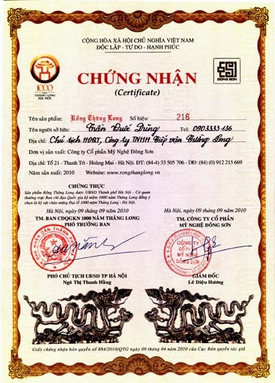 Truyền hình trực tiếp đêm đấu giá Rồng Thăng Long - 2 Truyền hình trực tiếp đêm đấu giá Rồng Thăng Long - 2