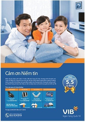 VIB khuyến mãi tiết kiệm “Cám ơn niềm tin” - 1 VIB khuyến mãi tiết kiệm “Cám ơn niềm tin” - 1