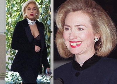Chán váy thịt Lady Gaga “biến” thành vợ Bill Clinton - 1