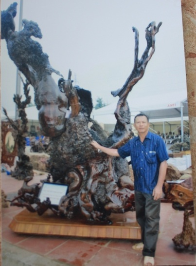 Gốc đại thụ 2100 năm tuổi trưng bày tại triển lãm dịp Đại lễ  - 1