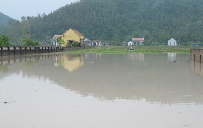 Mưa lớn gây ngập lụt khắp nơi - 1