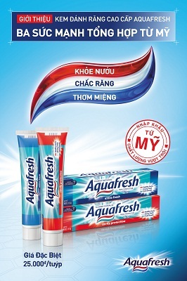 Aquafresh đã chính thức có mặt tại Việt Nam - 2 Aquafresh đã chính thức có mặt tại Việt Nam - 2