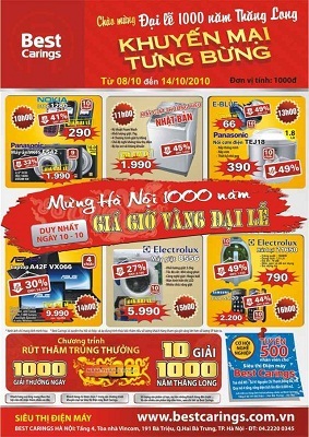 1000 quà tặng ngay tại Điện máy Best Carings - 1