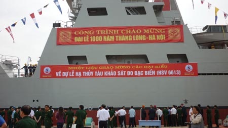 Hạ thủy tàu đo đạc biển mang tên Giáo sư Viện sĩ Trần Đại Nghĩa - 1