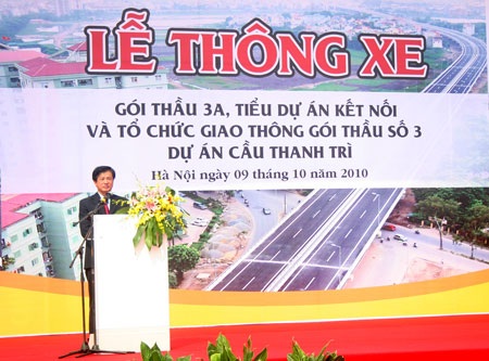 Thông xe tiểu dự án kết nối cầu Thanh Trì - Hà Nội - 1