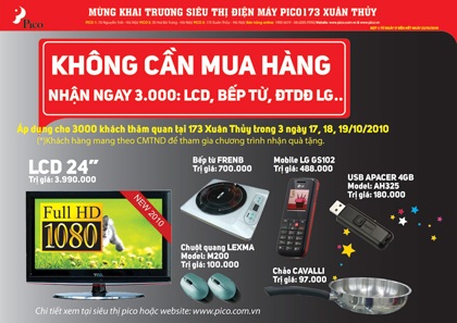 Pico tặng quà giá trị cho 3.000 khách đến tham quan - 1