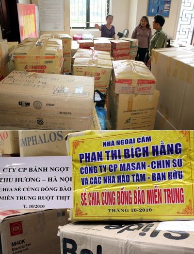 Gần 2 tỷ đồng cùng đoàn công tác Dân trí tiếp sức Miền trung - 2 Gần 2 tỷ đồng cùng đoàn công tác Dân trí tiếp sức Miền trung - 2