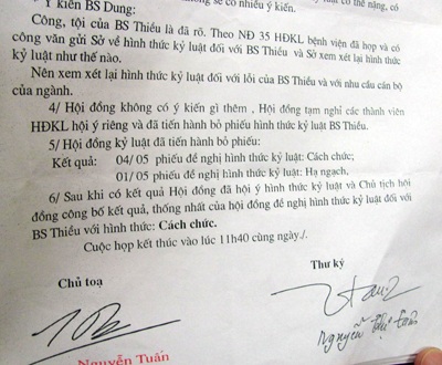 Vụ bác sỹ thu tiền trái quy định: “Đề nghị cách chức là có cơ sở” - 3