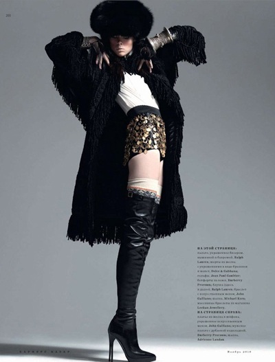 Coco Rocha “kỳ quái” trên Harper’s Bazaar  - 5