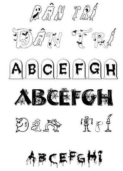 Download bộ font chữ độc đáo chủ đề Halloween - 3 Download bộ font chữ độc đáo chủ đề Halloween - 3