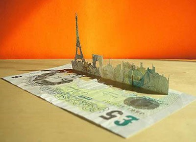 Những tác phẩm độc đáo từ tiền giấy - 7