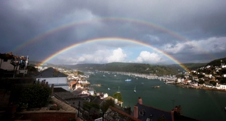 Sững sờ cảnh cầu vồng kép - 1