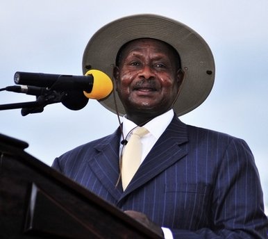Tổng thống Uganda hát nhạc rap - 1 Tổng thống Uganda hát nhạc rap - 1