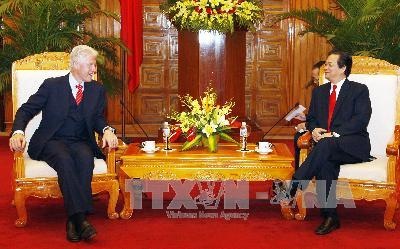 Thủ tướng Nguyễn Tấn Dũng tiếp cựu Tổng thống Hoa Kỳ Bill Clinton - 1 Thủ tướng Nguyễn Tấn Dũng tiếp cựu Tổng thống Hoa Kỳ Bill Clinton - 1