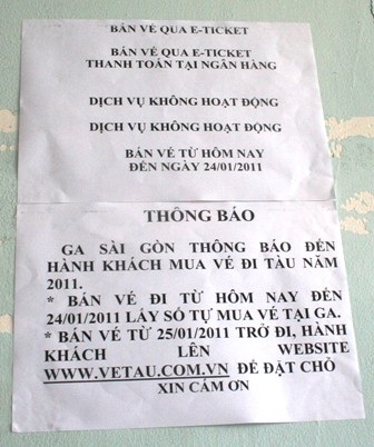 Ngày đầu bán vé tàu Tết ở TPHCM: Kẹt mạng, khó mua  - 2